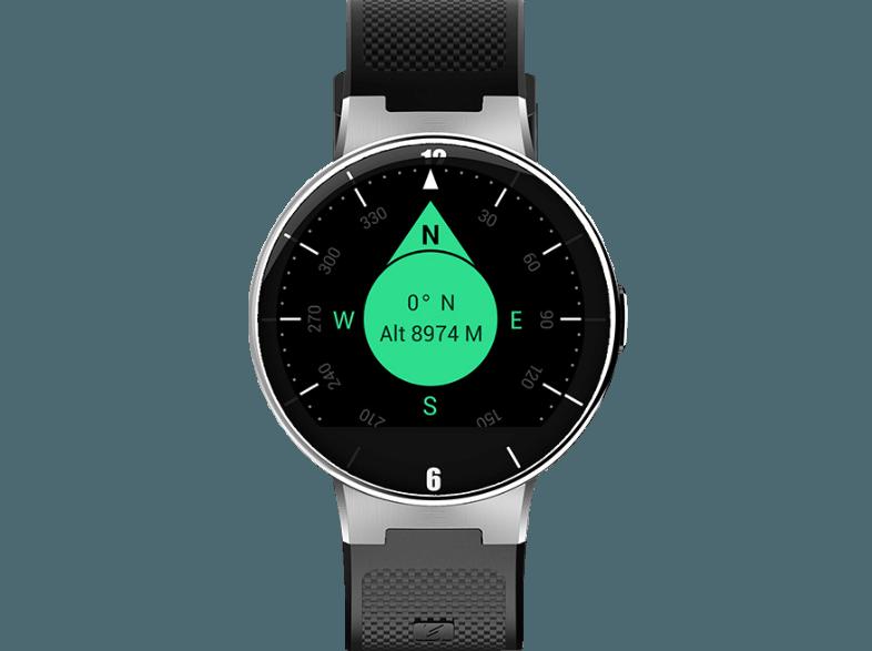ALCATEL OT WATCH Schwarz/Rot (Smart Watch)