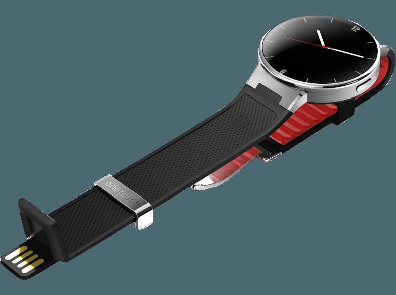 ALCATEL OT WATCH Schwarz/Rot (Smart Watch)