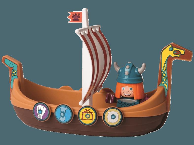 BIG 800055128 Waterplay Wickie Drachenboot Braun, Bunt