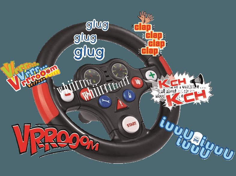 BIG 800056487 Racing Sound Wheel Schwarz, Rot