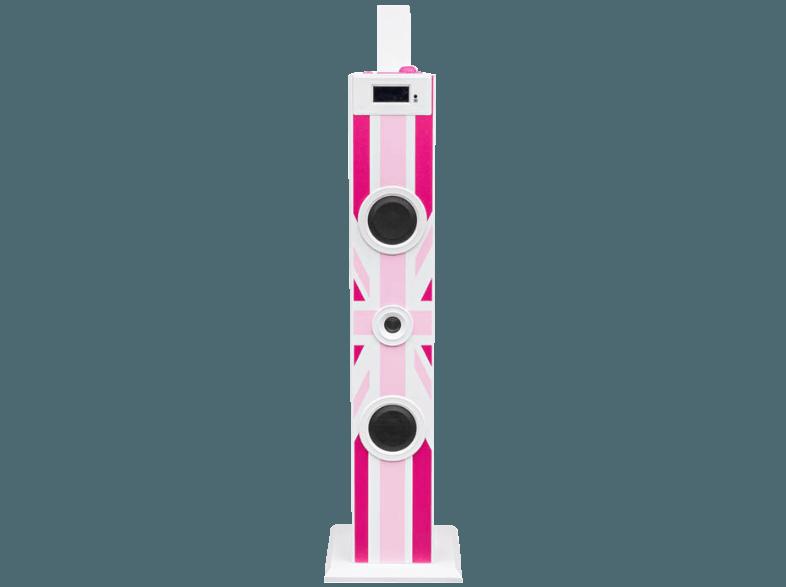 BIGBEN Sound Tower TW5 - Union Jack  Muster / Motive, Rosa