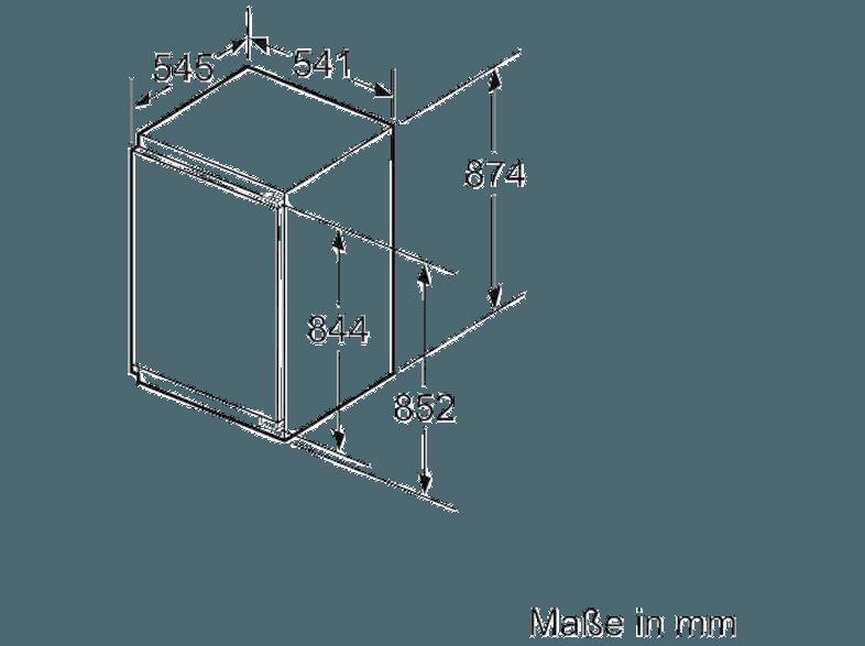 BOSCH KFR21VF30 Kühlschrank (97 kWh/Jahr, A  , 874 mm hoch, Weiß)