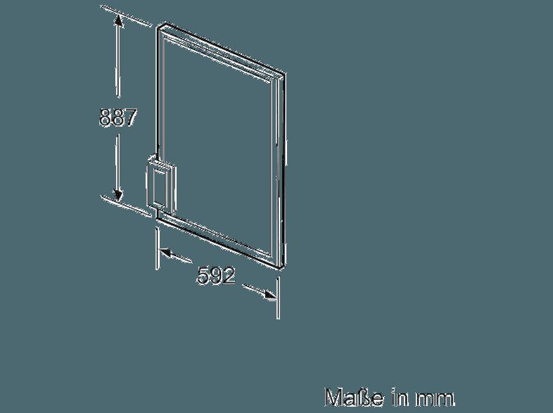 BOSCH KFR21VF30 Kühlschrank (97 kWh/Jahr, A  , 874 mm hoch, Weiß)