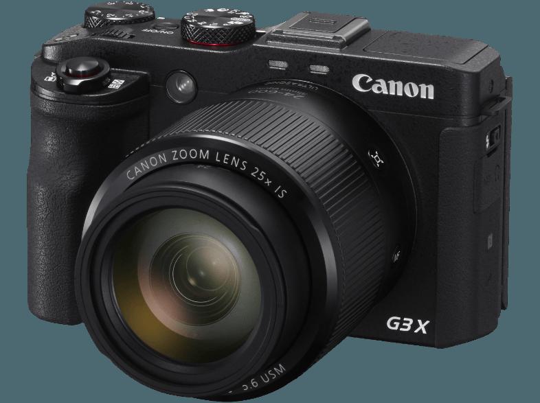 CANON PowerShot G3 X  Schwarz (20.2 Megapixel, 25x opt. Zoom, 8 cm TFT-LCD, WLAN), CANON, PowerShot, G3, X, Schwarz, 20.2, Megapixel, 25x, opt., Zoom, 8, cm, TFT-LCD, WLAN,