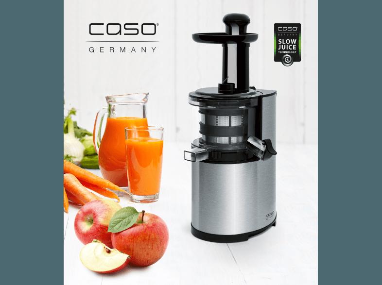 CASO 3500 SJ 200 Frucht - und Gemüseentsafter (200 Watt, Silber/Schwarz), CASO, 3500, SJ, 200, Frucht, Gemüseentsafter, 200, Watt, Silber/Schwarz,