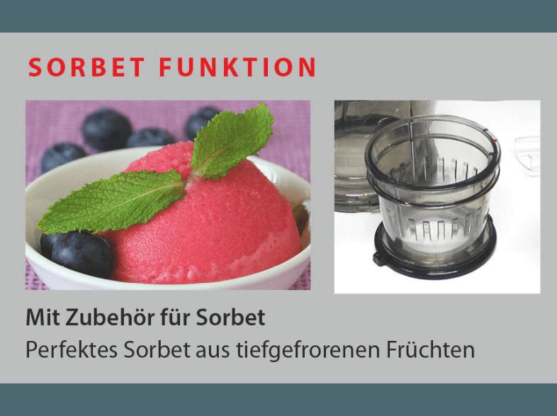 CASO 3502 SJW400 Whole Slow Juice Multi-Entsafter (220 Watt, Weiß)