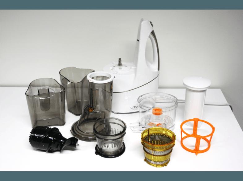 CASO 3502 SJW400 Whole Slow Juice Multi-Entsafter (220 Watt, Weiß)