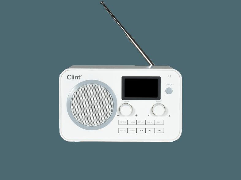 CLINT L1  (Digital, DAB , DAB, FM, Weiß)