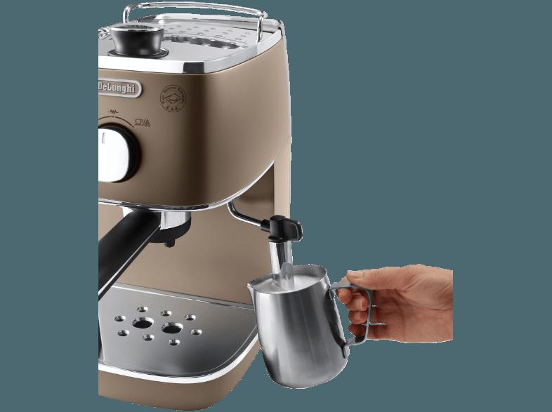 DELONGHI ECI 341 Distinta Espresso-Siebträgermaschine Future Bronze