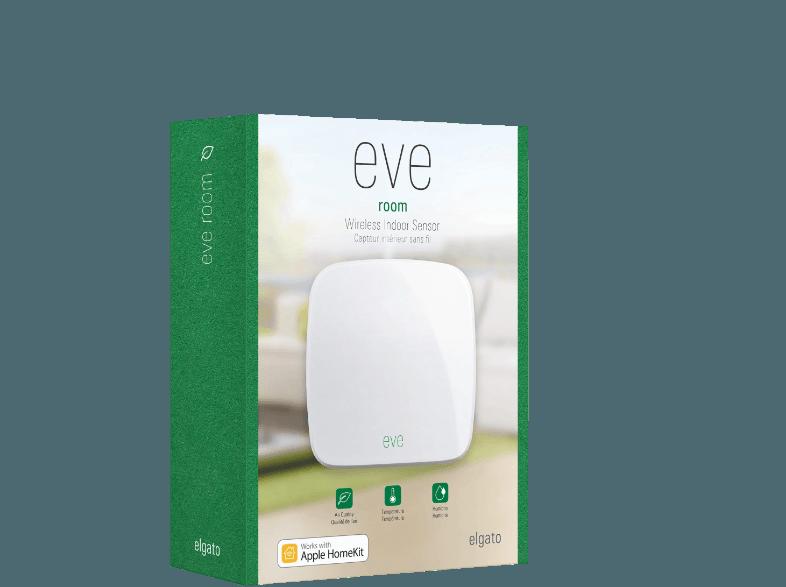 ELGATO 1ER109901000 Eve Room, Kabelloser Raumklimasensor mit Apple HomeKit-Unterstützung