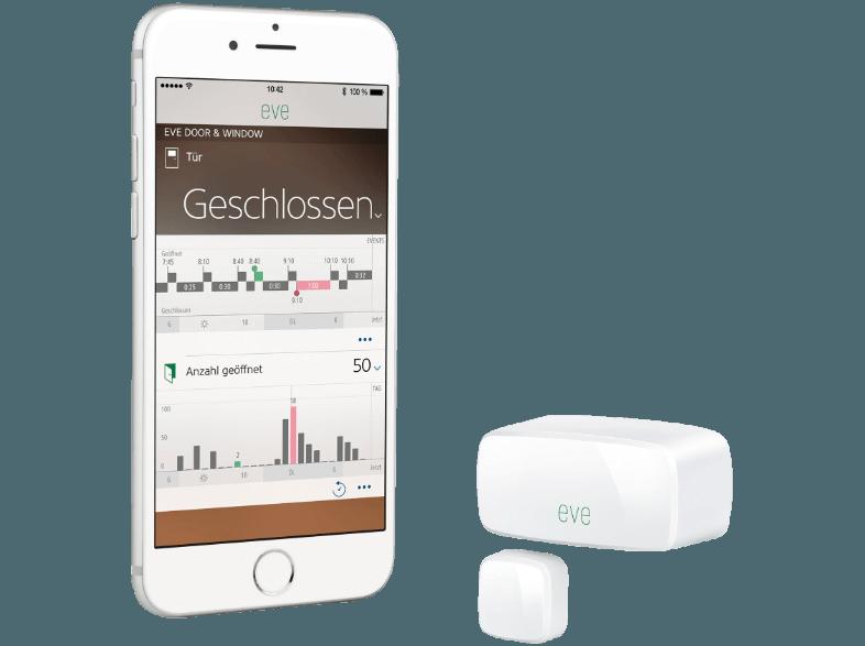 ELGATO 1EW109901000 Eve Weather, Kabelloser Außensensor mit Apple HomeKit-Unterstützung