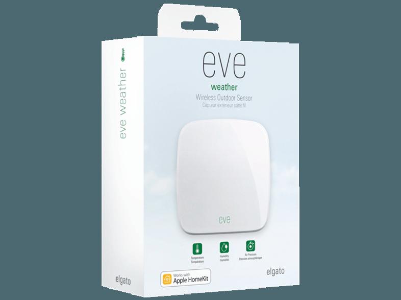 ELGATO 1EW109901000 Eve Weather, Kabelloser Außensensor mit Apple HomeKit-Unterstützung, ELGATO, 1EW109901000, Eve, Weather, Kabelloser, Außensensor, Apple, HomeKit-Unterstützung