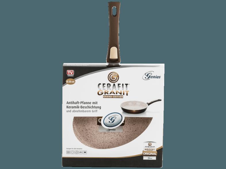 GENIUS 24229 Cerafit Granit Grand Edition Bratpfanne (Beschichtung: Keramik)