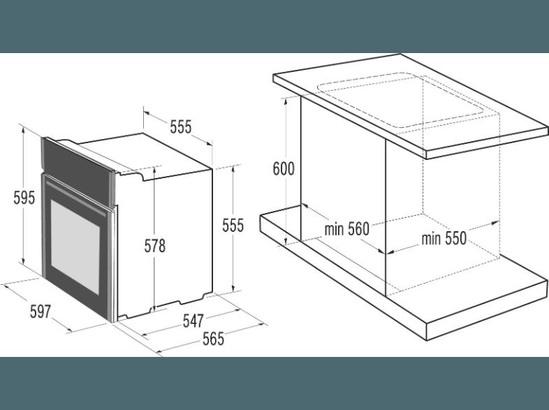 GORENJE BC5101ZX EC611SC Einbauherdset (Elektrokochfeld, A, 63 Liter), GORENJE, BC5101ZX, EC611SC, Einbauherdset, Elektrokochfeld, A, 63, Liter,