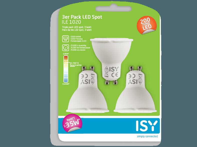 ISY ILE-1020 3-tlg. LED Reflector  GU10