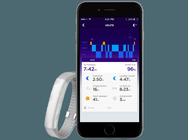 JAWBONE JL03-0101CFI-EU1 UP2 Grau (Fitness Tracker)