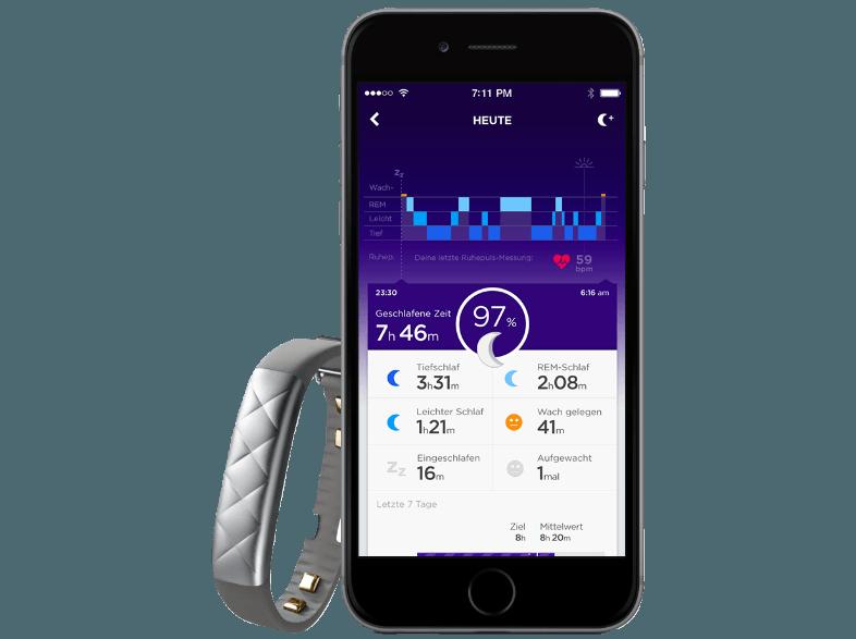 JAWBONE JL04-0101ACA-EU1 UP3 Sportarmband Silber (Sportarmband), JAWBONE, JL04-0101ACA-EU1, UP3, Sportarmband, Silber, Sportarmband,