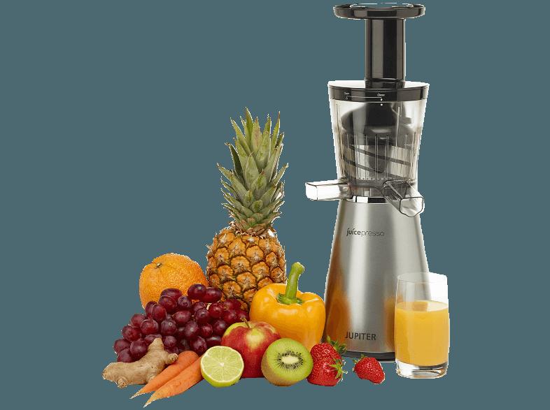 JUPITER 867100 Juicepresso 3in1 Entsafter (150 Watt, Silbergrau/Schwarz)