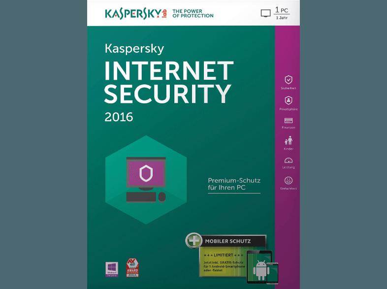 Kaspersky Labs Internet Security 2016 inkl. Android Security