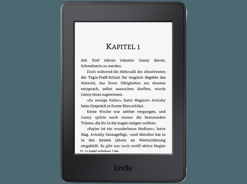 KINDLE PAPERWHITE FREE 3G 6 Zoll 4 GB WLAN und USB E-Book Reader schwarz