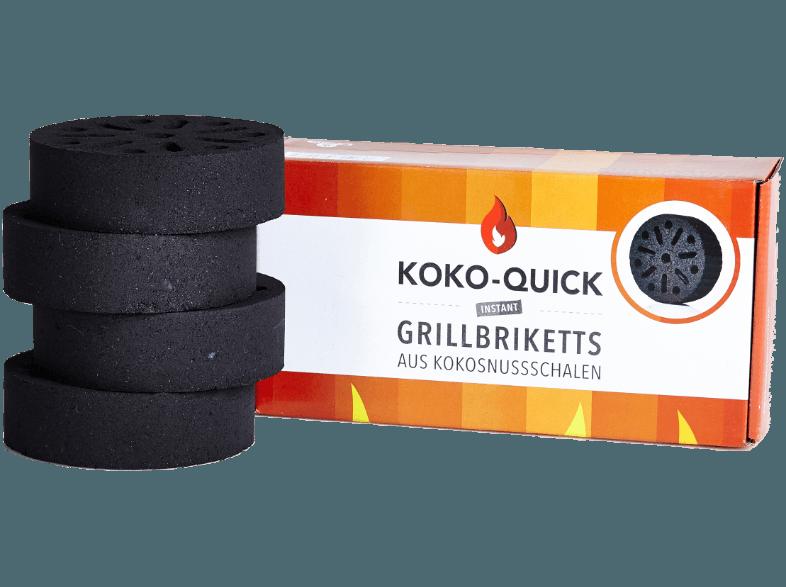 KREUTZERS 21004-EP Koko-Quick Kohle 4-tlg. Grillkohle