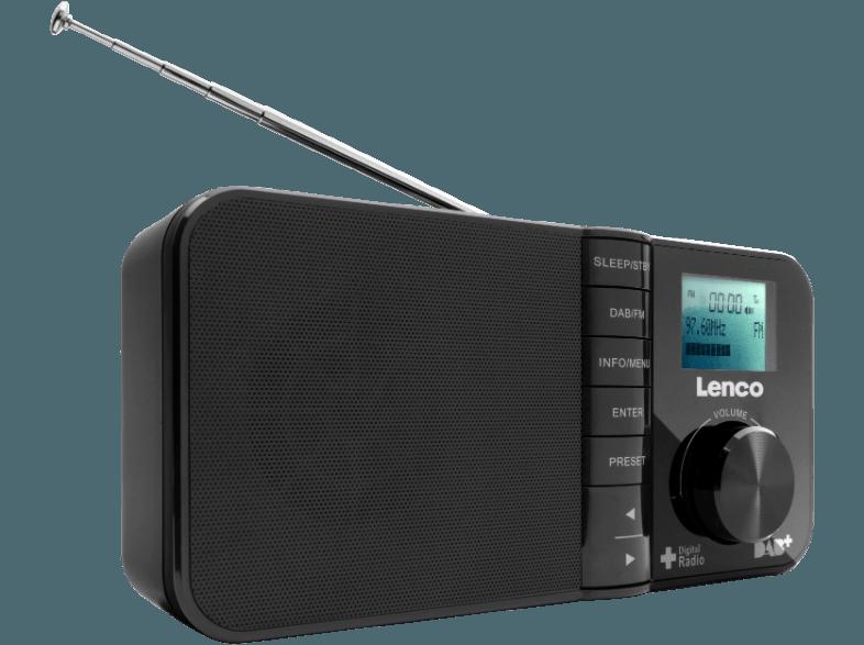 LENCO PDR-03  (PLL Tuner, UKW, DAB, DAB , Schwarz)