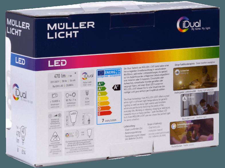 MÜLLER-LICHT 400040 iDual MiniGlobe LED Leuchtmittel Weiß
