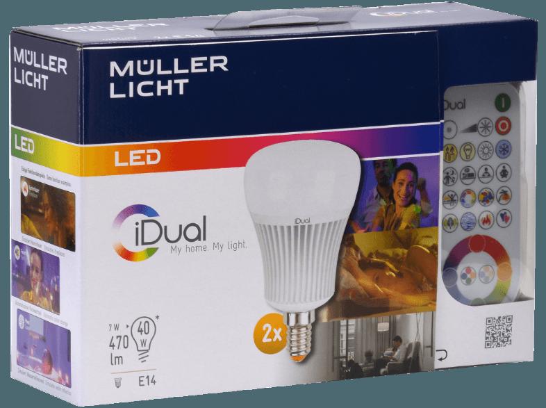 MÜLLER-LICHT 400040 iDual MiniGlobe LED Leuchtmittel Weiß