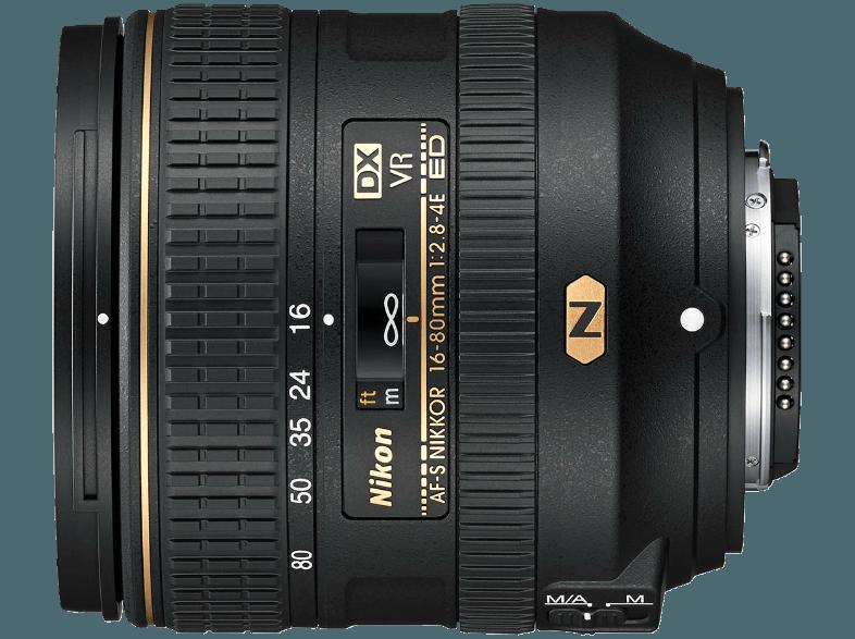 NIKON AF-S DX NIKKOR 16-80 mm 1:2,8-4E ED VR Standardzoom für Nikon (16 mm- 80 mm, f/2.8-4)