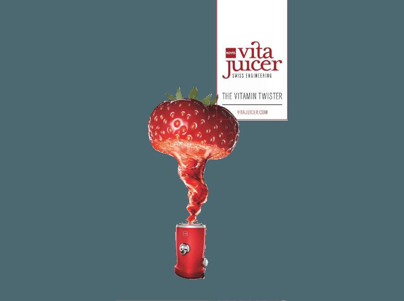 NOVIS 6511.02.20 Vita Juicer 4in1 Multifunktionsentsafter (240 Watt, Rot)