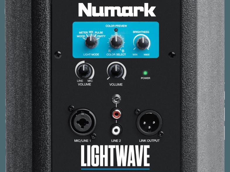 NUMARK LightWave 1 Stück Standlautsprecher (Schwarz), NUMARK, LightWave, 1, Stück, Standlautsprecher, Schwarz,