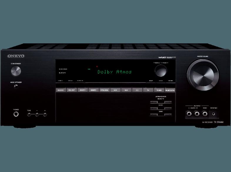 ONKYO TX-SR444 B AV-Receiver (7 Kanäle, 100 Watt pro Kanal, Schwarz), ONKYO, TX-SR444, B, AV-Receiver, 7, Kanäle, 100, Watt, pro, Kanal, Schwarz,