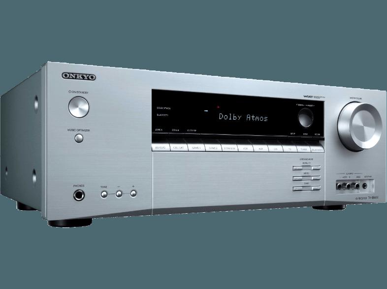 ONKYO TX-SR444 S AV-Receiver (7 Kanäle, 100 Watt pro Kanal, Silber)