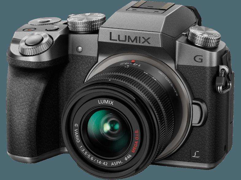 PANASONIC DMC-G70KEG-S    Objektiv 14-42 mm f/3.5-5.6 (16 Megapixel, Live-MOS)