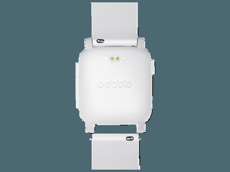 PEBBLE Time Smart Watch Weiß (Smartwatch)