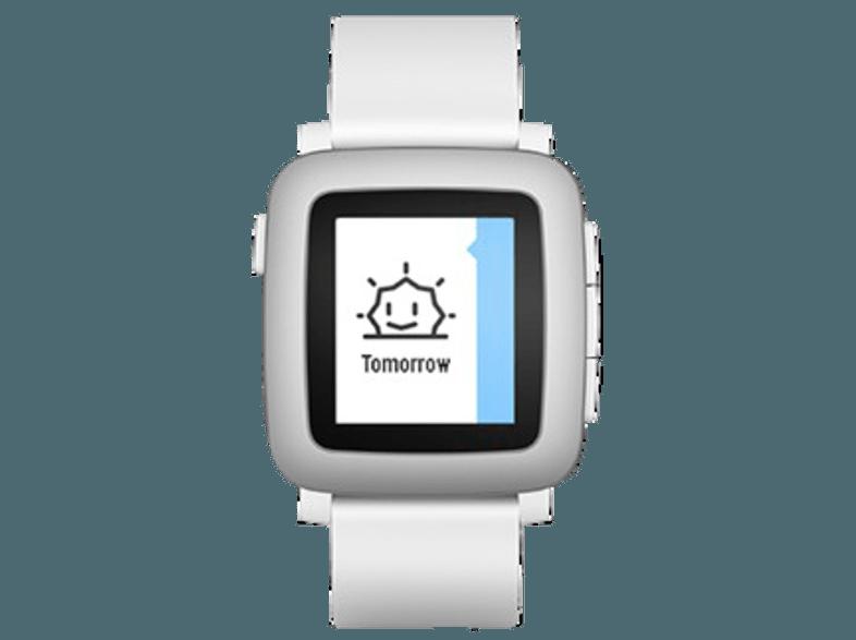 PEBBLE Time Smart Watch Weiß (Smartwatch)