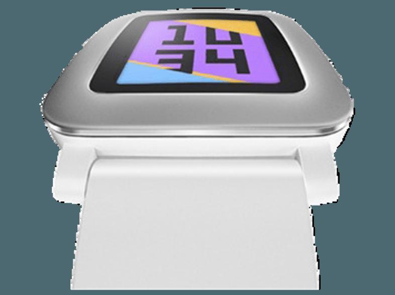 PEBBLE Time Smart Watch Weiß (Smartwatch)