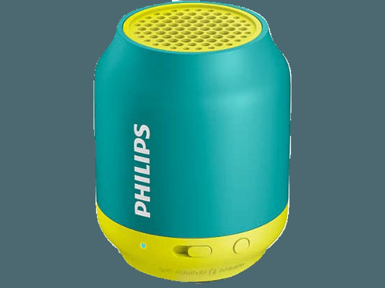 PHILIPS BT50A/00 Lautsprecher Blau, PHILIPS, BT50A/00, Lautsprecher, Blau