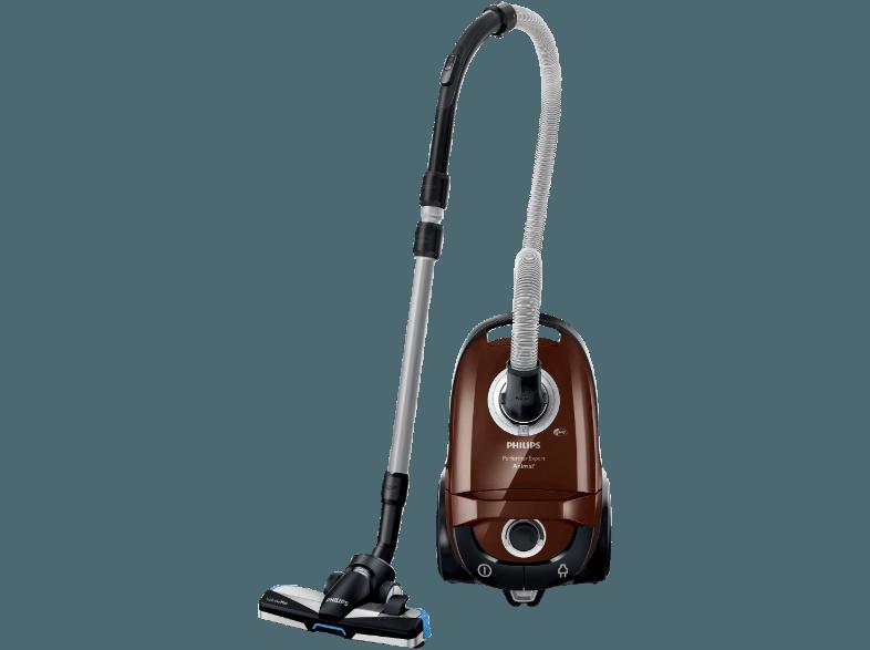 PHILIPS FC 8726/09 Performer Expert (Staubsauger, HEPA 13 Filter mit AirSeal, A, Cognac-Metallic)