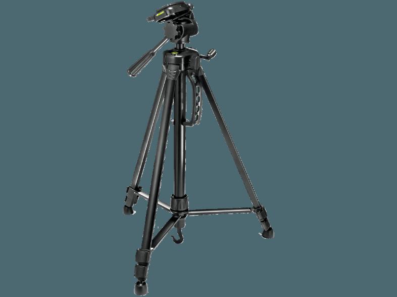 PRIMAPHOTO PHKP002 Dreibein Stativ, Schwarz, (Ausziehbar bis 1560 mm)