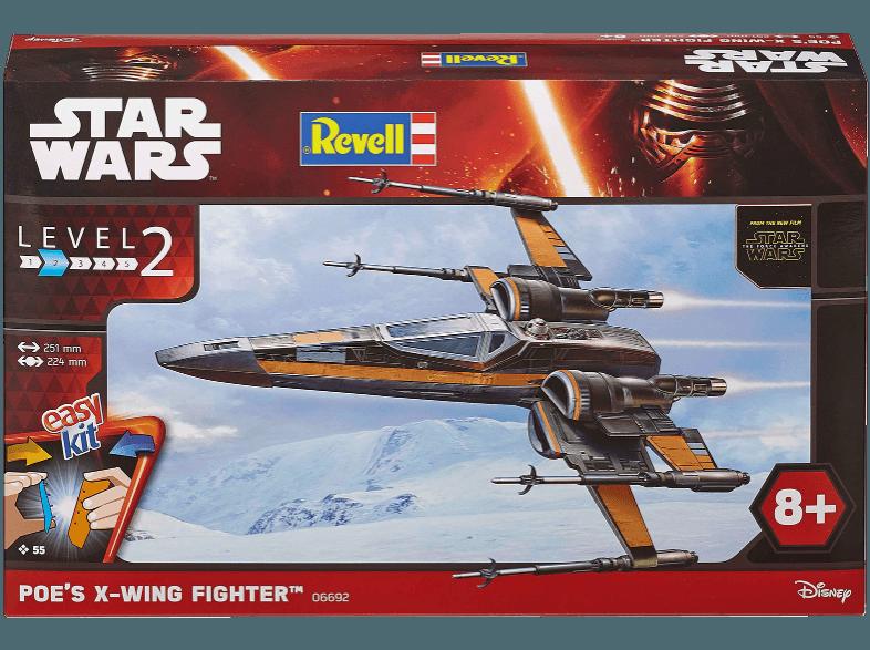 REVELL 06692 Poe's X-Wing Fighter Schwarz, Orange