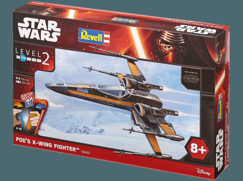 REVELL 06692 Poe's X-Wing Fighter Schwarz, Orange, REVELL, 06692, Poe's, X-Wing, Fighter, Schwarz, Orange