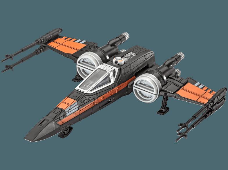 REVELL 06750 Build & Play Poe's X-Wing Fighter Schwarz, Orange