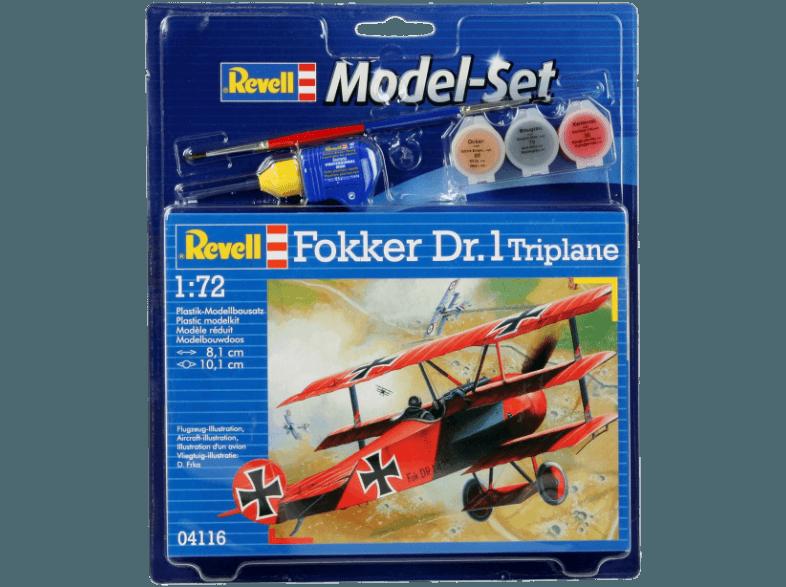 REVELL 64116 Fokker Dr.1 Triplane Rot