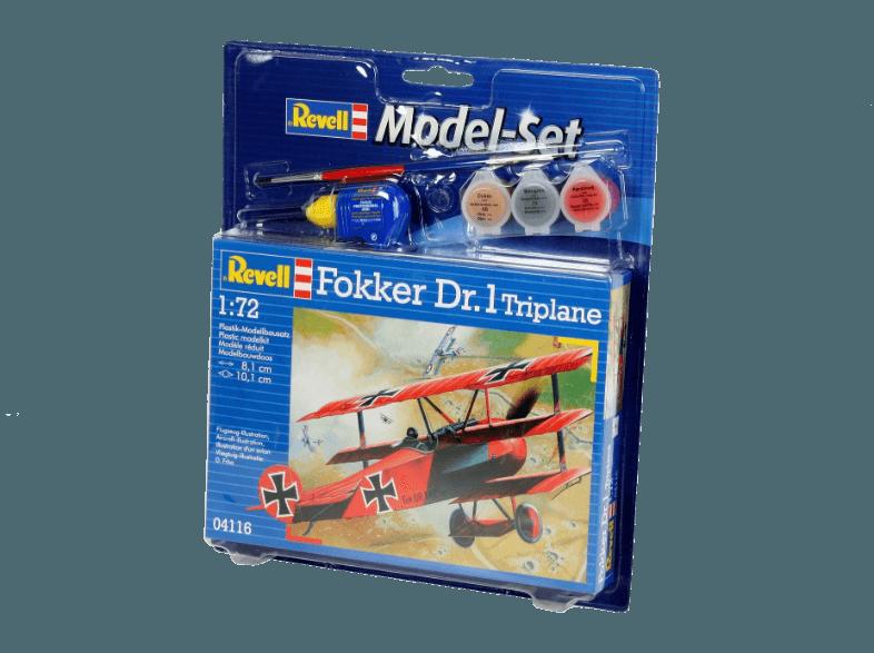 REVELL 64116 Fokker Dr.1 Triplane Rot