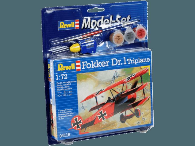 REVELL 64116 Fokker Dr.1 Triplane Rot