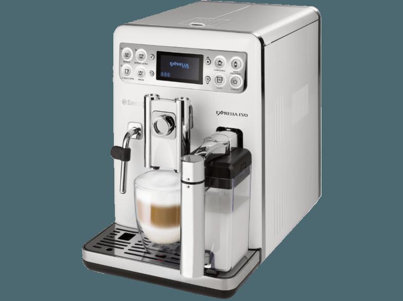SAECO HD 8859/01 Evo Kaffeevollautomat (Keramikmahlwerk, 1.5 Liter, Edelstahl/Weiß), SAECO, HD, 8859/01, Evo, Kaffeevollautomat, Keramikmahlwerk, 1.5, Liter, Edelstahl/Weiß,