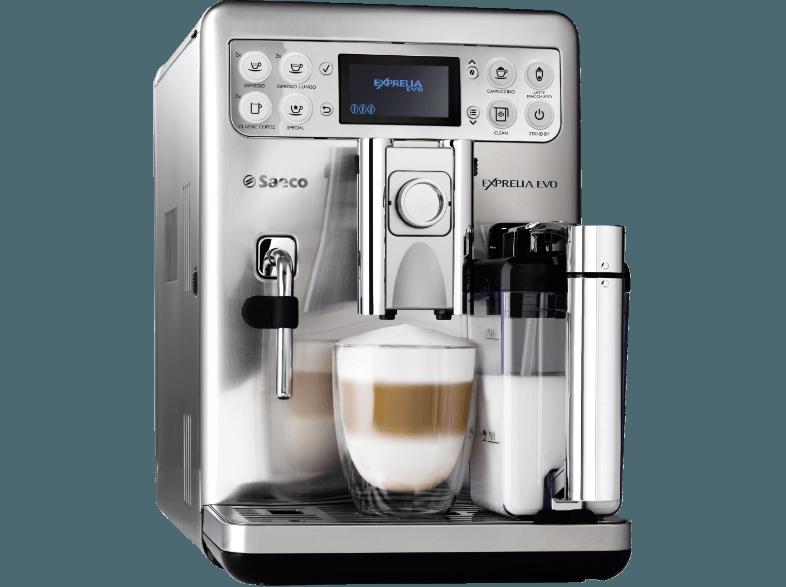 SAECO HD8858/01 Exprelia Evo Kaffeevollautomat (Keramikmahlwerk, 1.5 Liter, Edelstahl/Silber), SAECO, HD8858/01, Exprelia, Evo, Kaffeevollautomat, Keramikmahlwerk, 1.5, Liter, Edelstahl/Silber,