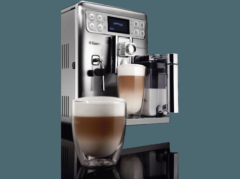 SAECO HD8858/01 Exprelia Evo Kaffeevollautomat (Keramikmahlwerk, 1.5 Liter, Edelstahl/Silber)