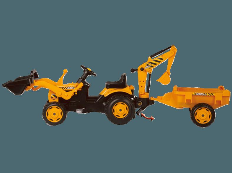 SMOBY 7600033389 Traktor Builder Max mit Anhänger Gelb, SMOBY, 7600033389, Traktor, Builder, Max, Anhänger, Gelb